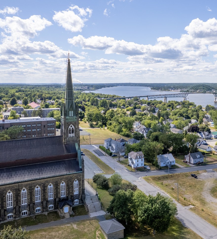 Miramichi aerial view